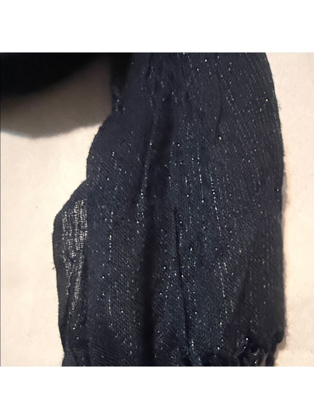 Elegant Black Scarf/ Shawl - Picture 3 of 14